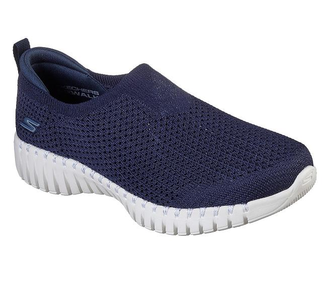 Zapatillas Para Caminar Skechers Mujer - GOwalk Smart Azul Marino ULOMW5128